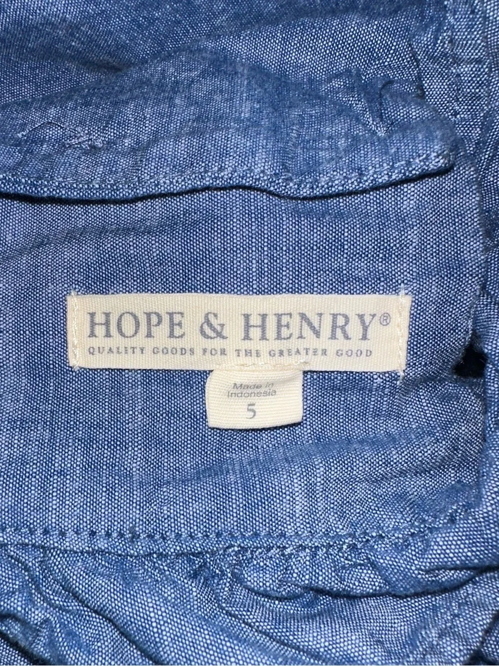Hope & Henry Girls  Jumper Dress, Blue